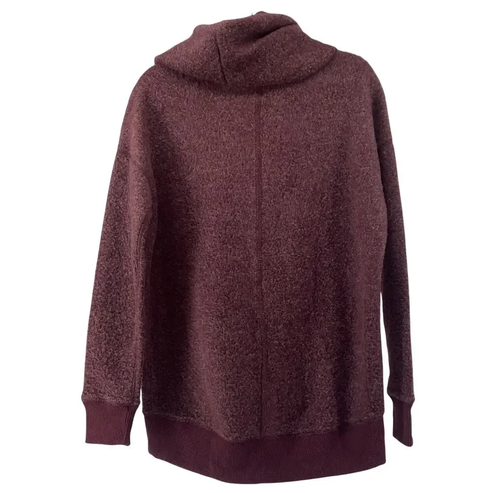 Abercrombie And Fitch Cowl Neck Women’s Small Maroon Fleece